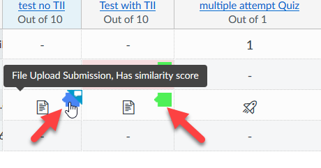 turnitin score meaning