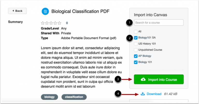 Canvas Commons - Importing from Canvas Commons as an Instructor - Canvas